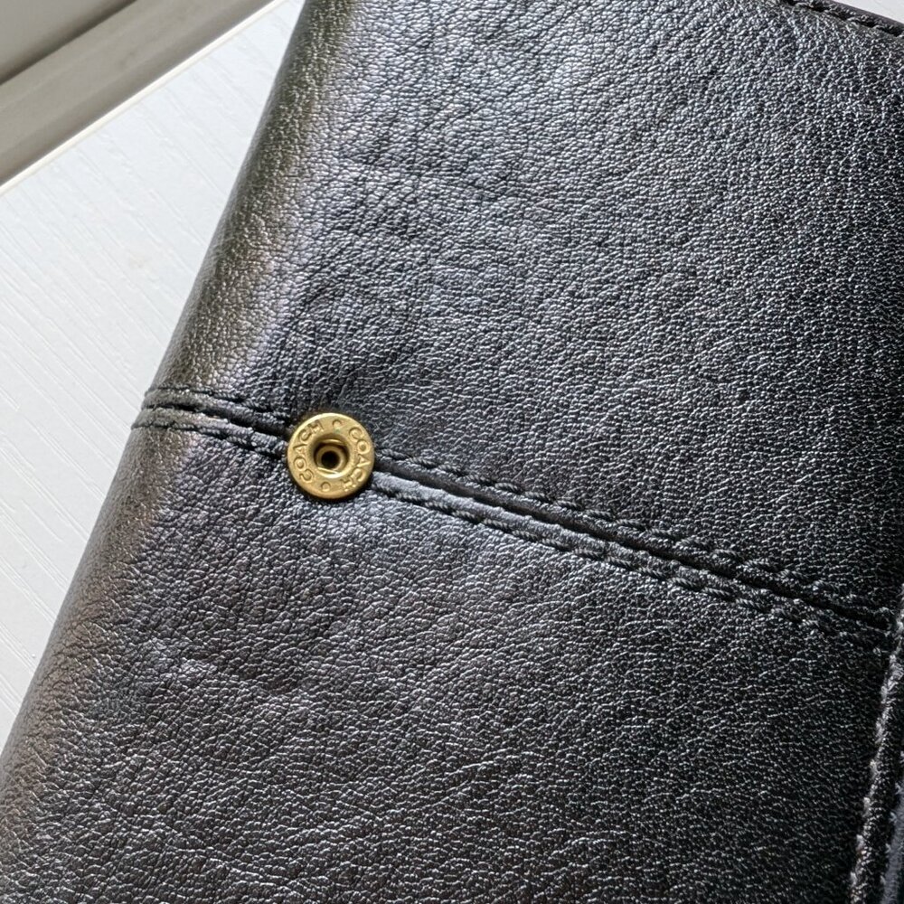 Coach black leather wallet - Picture 5 of 7